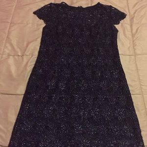 Navy blue light sparkle dress